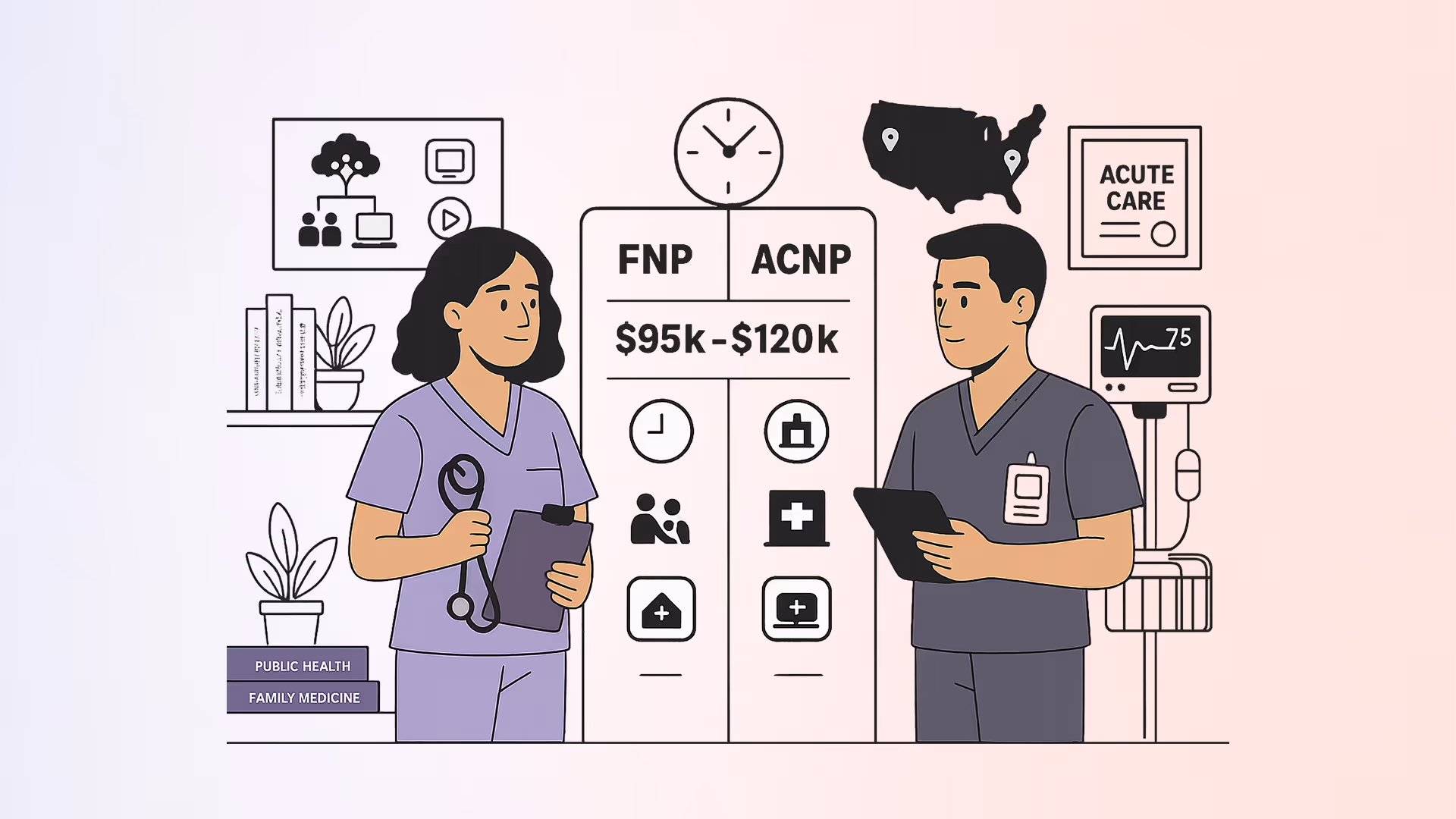 FNP vs Acute Care NP Salary: Who Really Takes Home More?