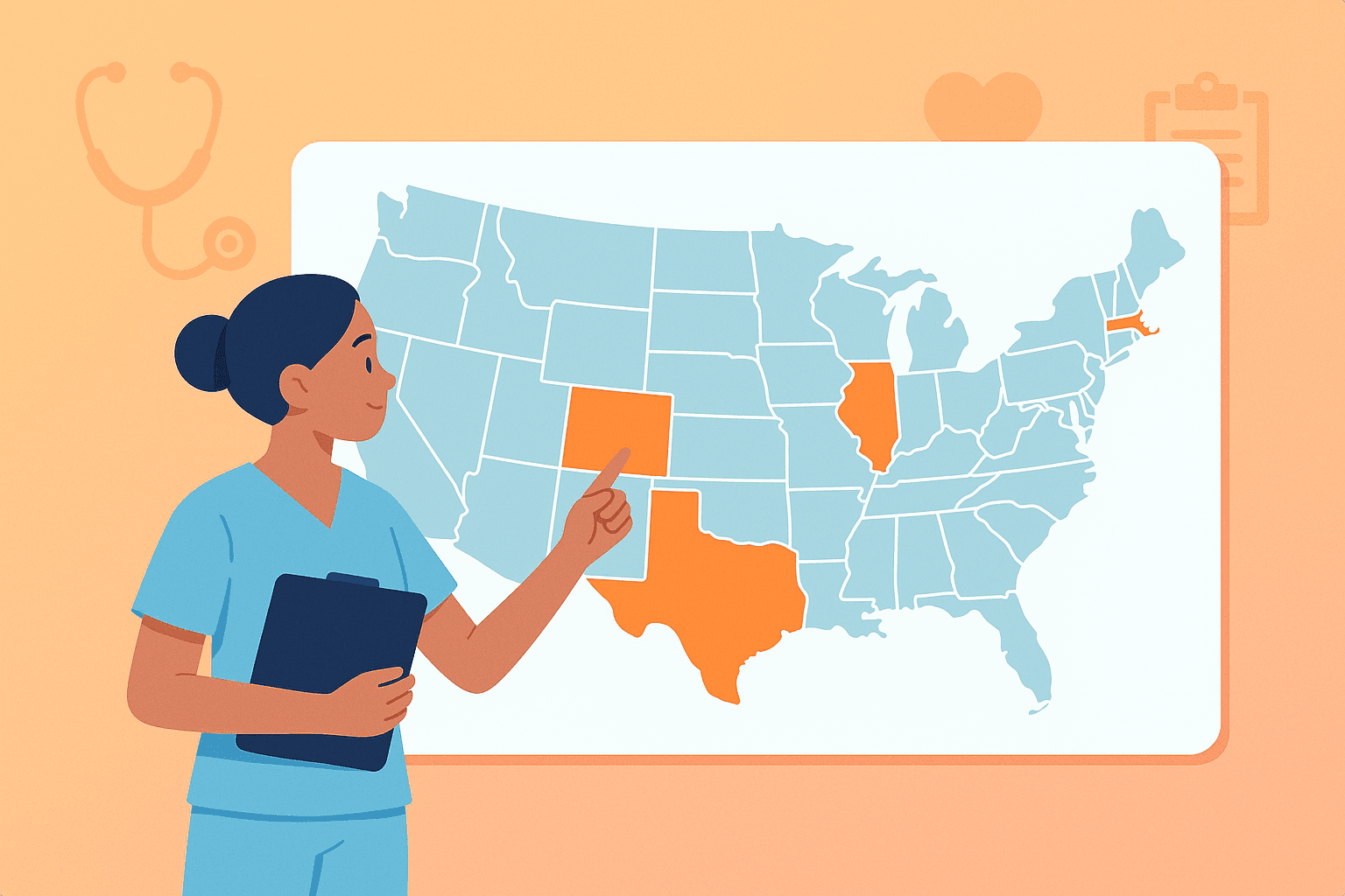 Where to Find NP Preceptors: 5 Easiest States to Secure Your Nurse Practitioner Clinical Rotations